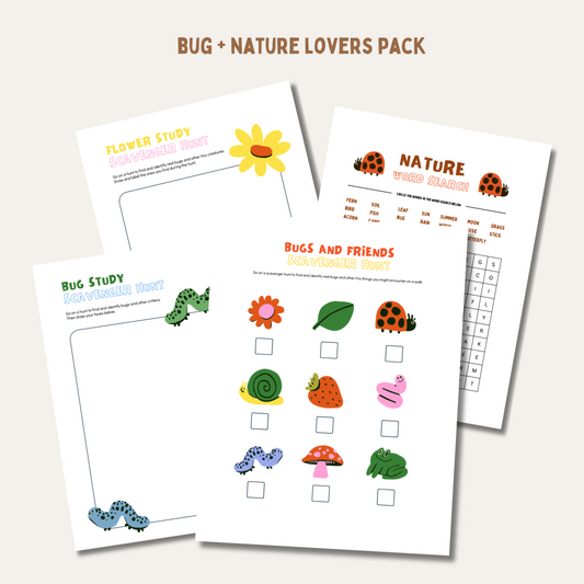 Bug Lovers Activity Pack