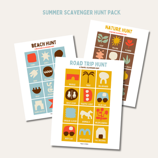 Scavenger Hunt Printable (Set of 3)