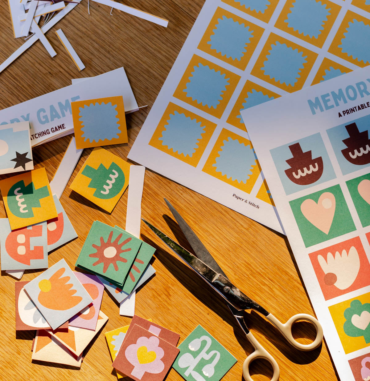 Kids Memory Game (printable)